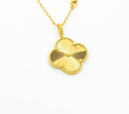 [Okajuri Jewelry]CLOVER 25MM PEDANT NECKLACE GOLD
