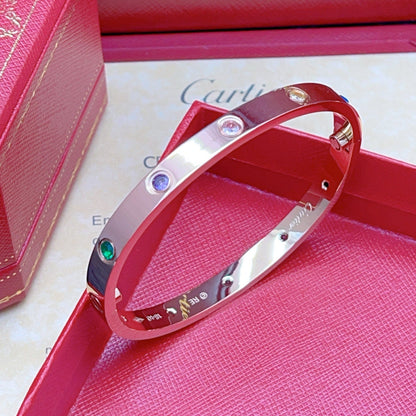 [Okajuri Jewelry]2026 RAINBOW LOVE BRACELET 6.1MM  10 DIAMONDS