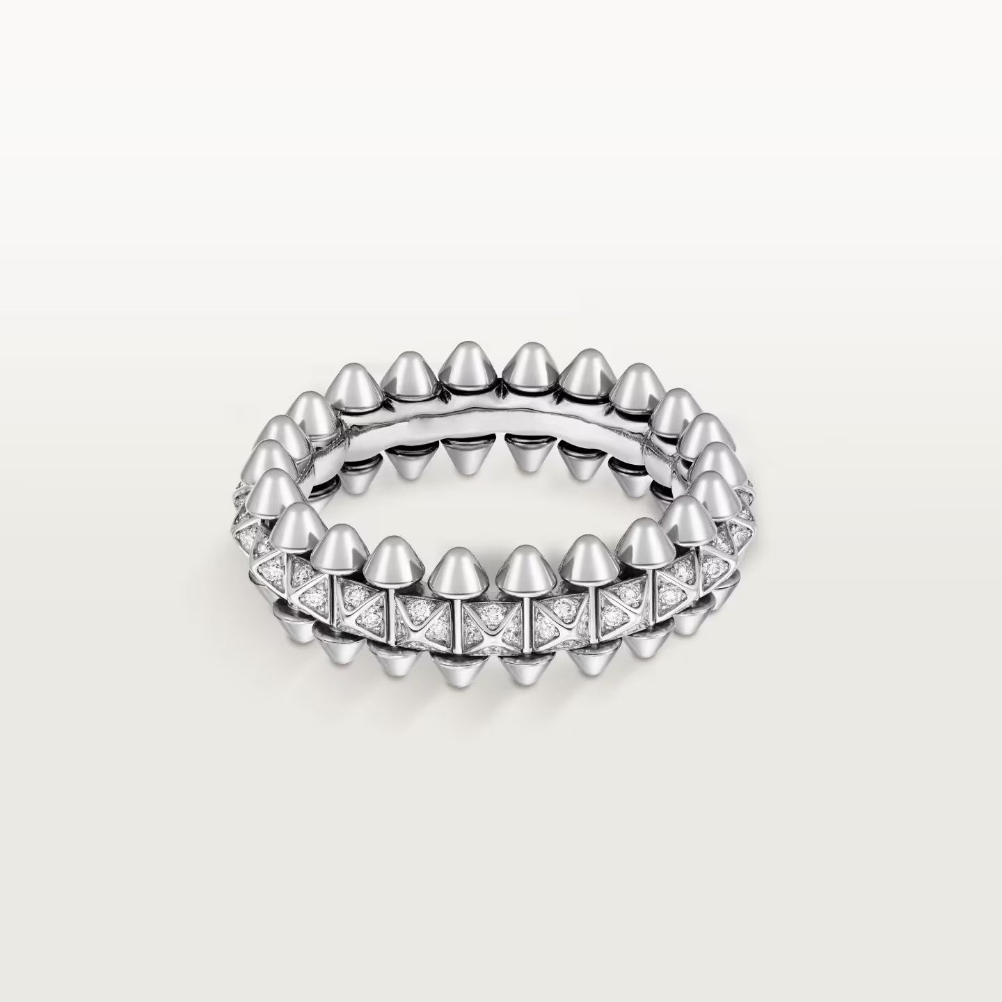 [Okajuri Jewelry] CLASH 6.4MM SMALL FULL DIAMOND RING
