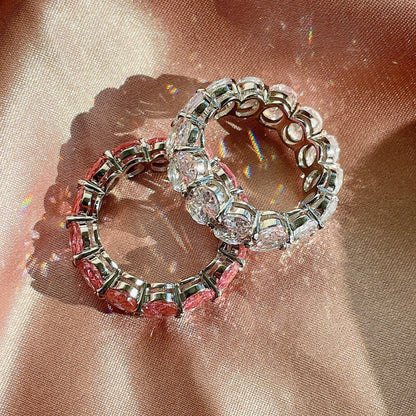 [Okajuri Jewelry]Dainty Elongated Cushion Cut Tennis Ring