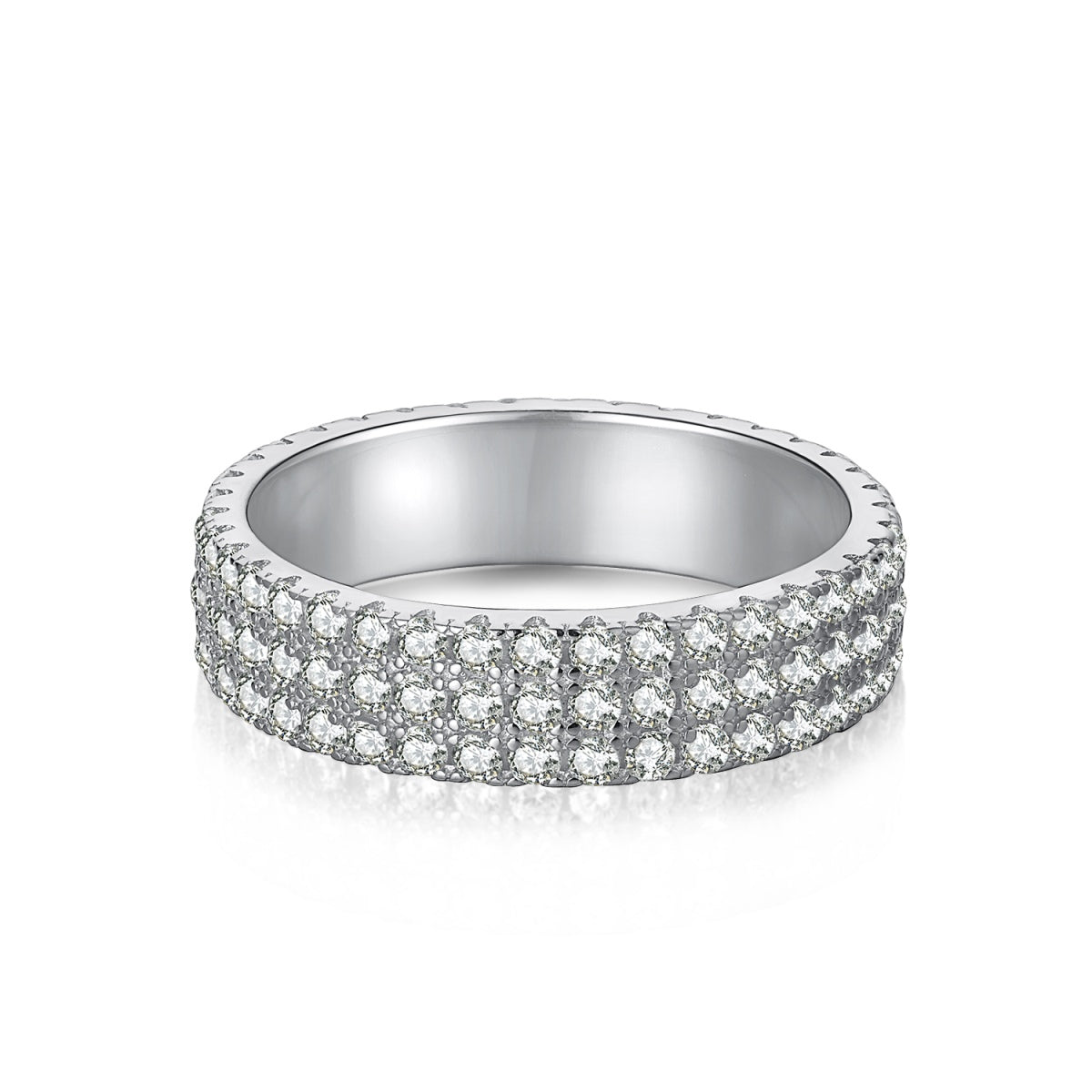 [Okajuri Jewelry]Dainty Round Cut Tennis Ring