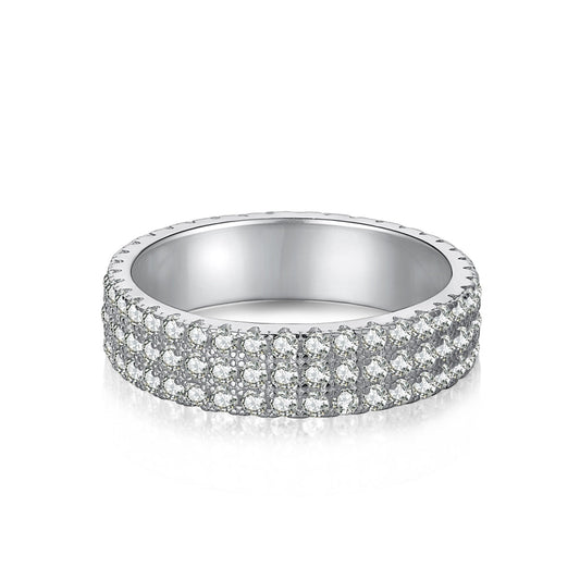 [Okajuri Jewelry]Dainty Round Cut Tennis Ring