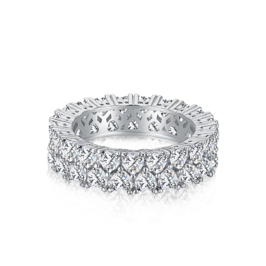 [Okajuri Jewelry]Sparkling Full Heart Ring