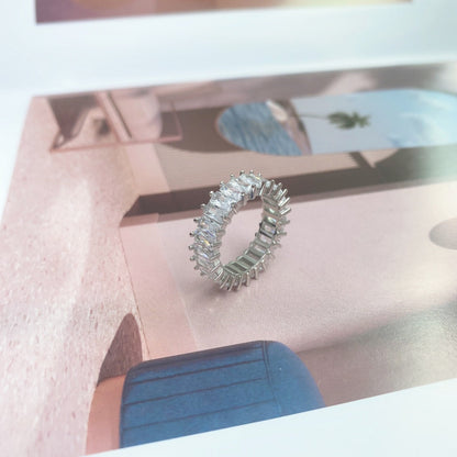 [Okajuri Jewelry]Unique Colorful Radiant Cut RIng