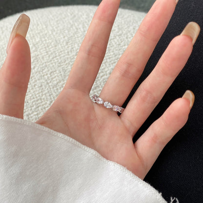 [Okajuri Jewelry]Exquisite Pear Cut Tennis Ring