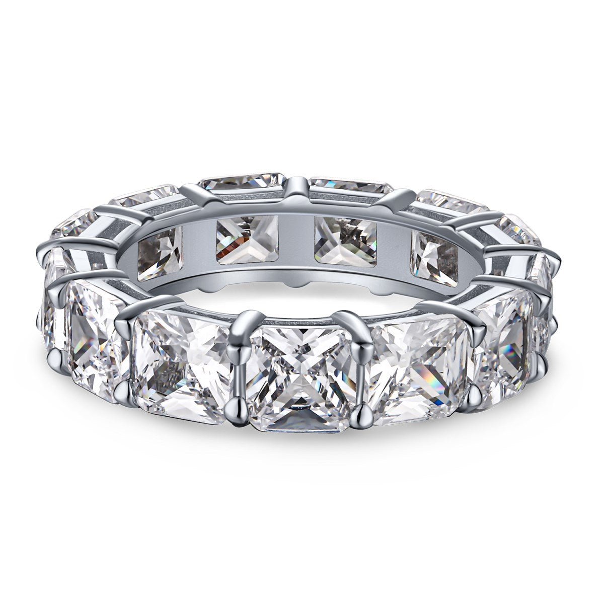 [Okajuri Jewelry]Elegant Princess Cut Tennis Ring