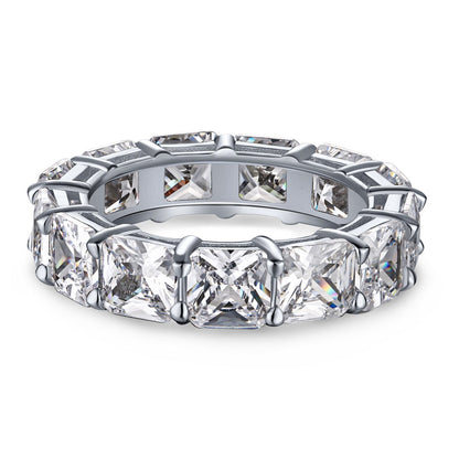 [Okajuri Jewelry]Elegant Princess Cut Tennis Ring