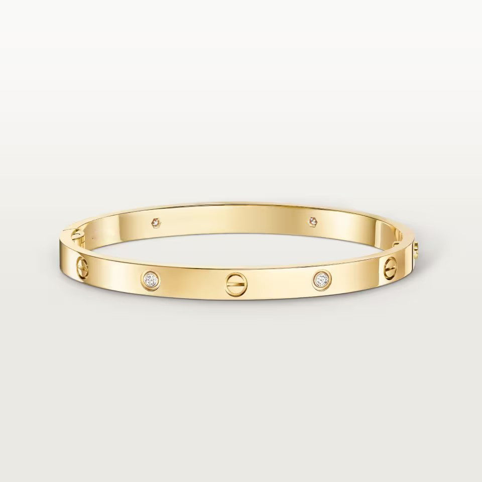 [Okajuri Jewelry] LOVE BRACELET 4.8MM 4 DIAMONDS