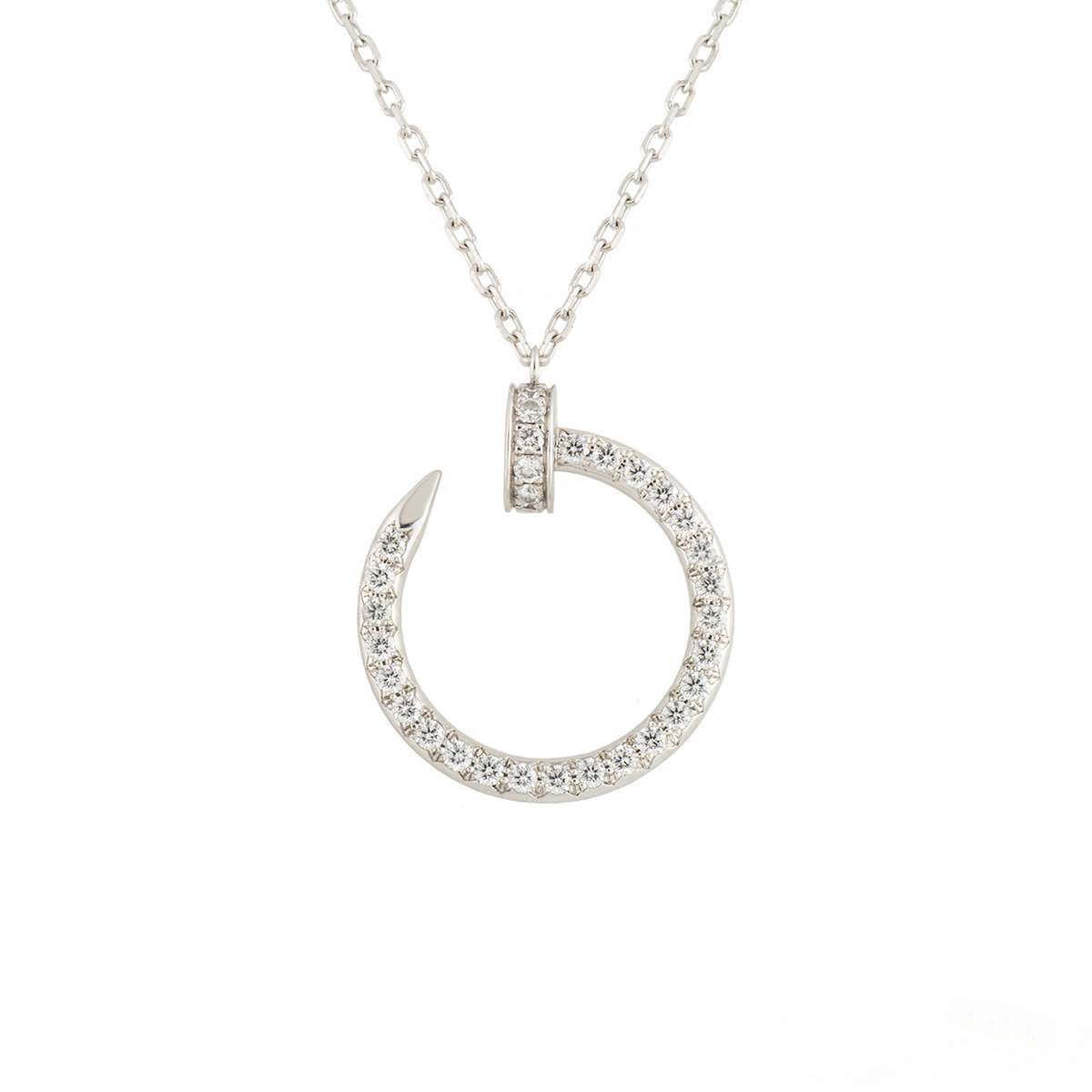 [Okajuri Jewelry]JUSTE NECKLACE SILVER DIAMONDS