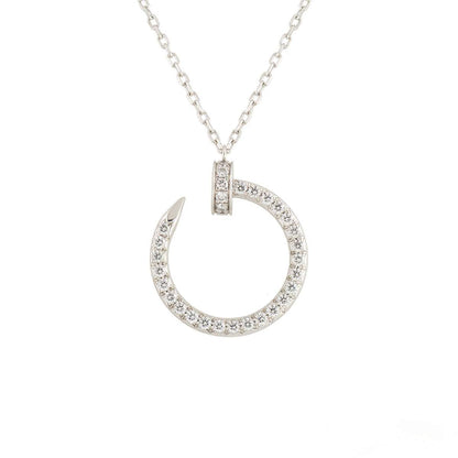 [Okajuri Jewelry]JUSTE NECKLACE SILVER DIAMONDS