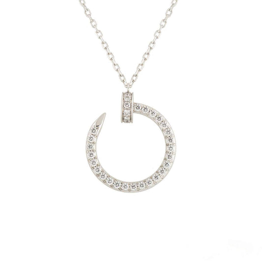 [Okajuri Jewelry]JUSTE NECKLACE SILVER DIAMONDS