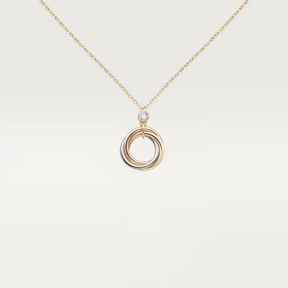 [Okajuri Jewelry] TRINITY  NECKLACE 1 DIAMOND