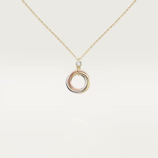 [Okajuri Jewelry] TRINITY  NECKLACE 1 DIAMOND