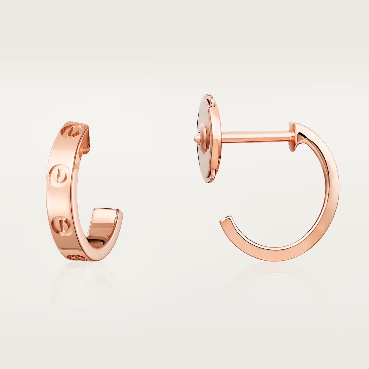 [Okajuri Jewelry] LOVE EARRINGS 2.65 MM NO DIAMOND SMALL