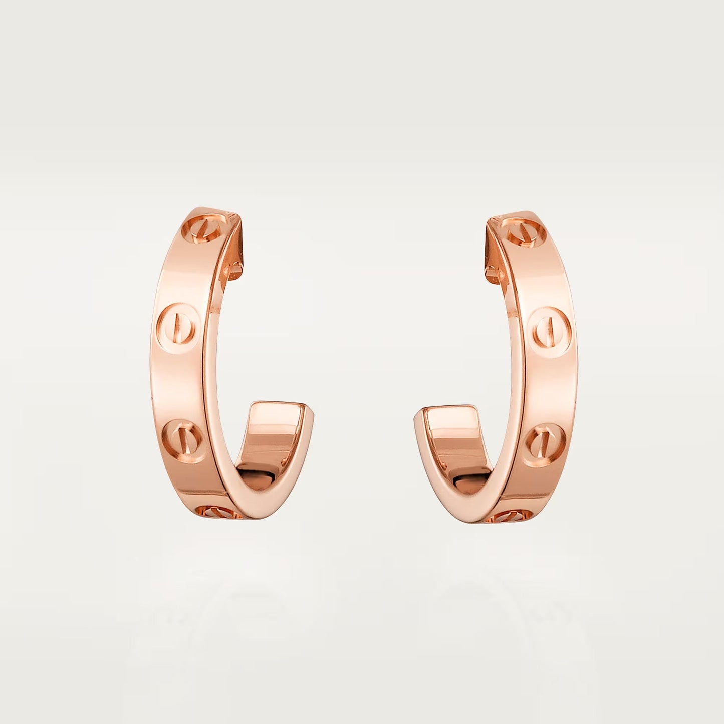 [Okajuri Jewelry] LOVE EARRINGS 2.65 MM NO DIAMOND SMALL