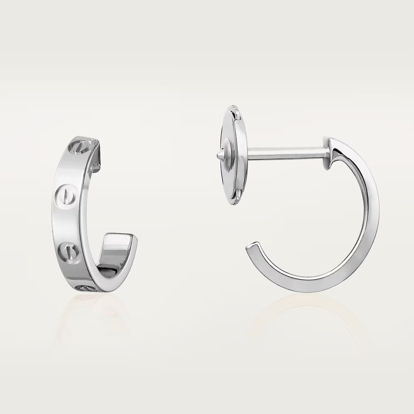 [Okajuri Jewelry] LOVE EARRINGS 2.65 MM NO DIAMOND SMALL