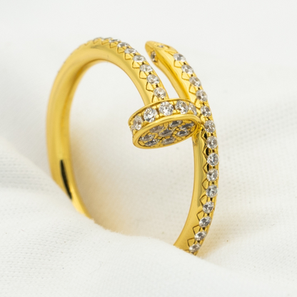 [Okajuri Jewelry]JUSTE RING 1.8MM GOLD DIAMONDS