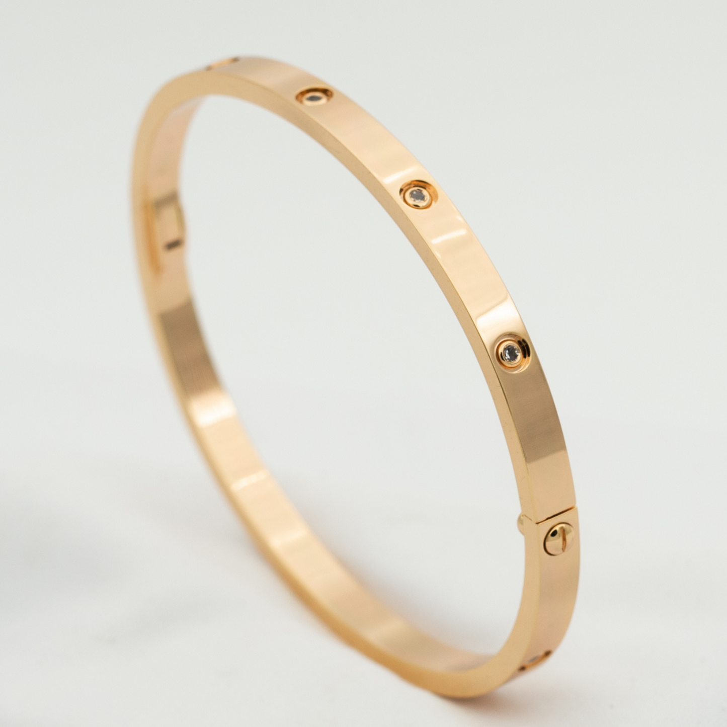 [Okajuri Jewelry]LOVE BRACELET 3.65MM 10 DIAMONDS
