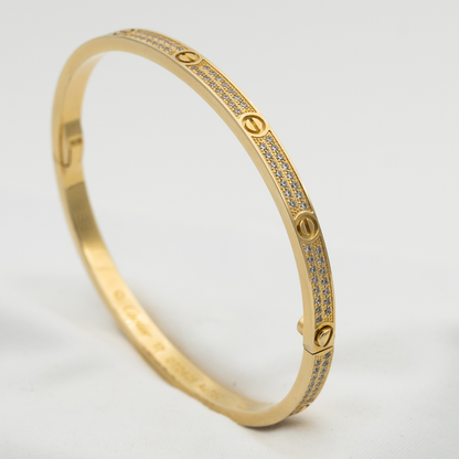 [Okajuri Jewelry]LOVE BRACELET 3.65MM DIAMOND-PAVED