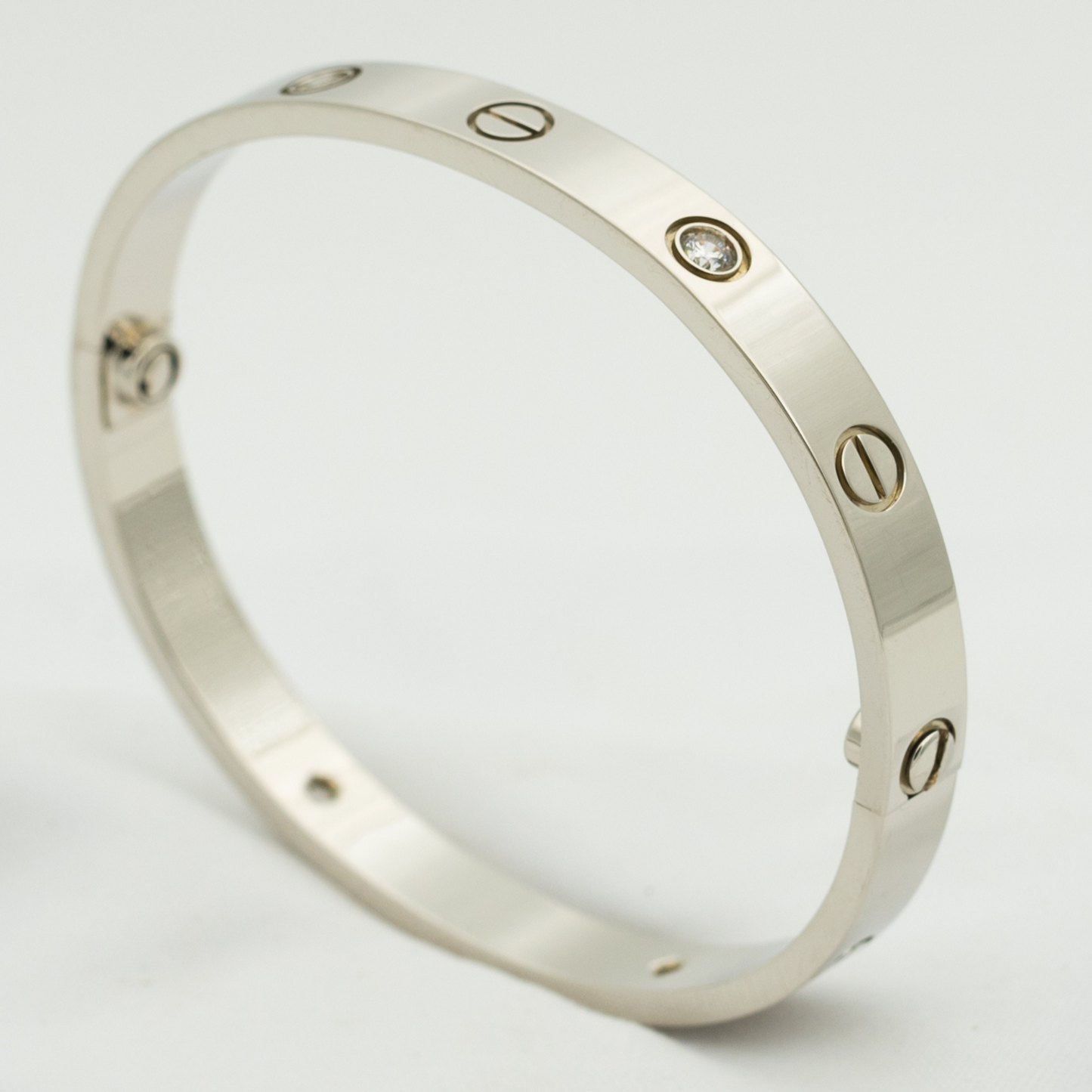 [Okajuri Jewelry]LOVE BRACELET 6.1MM 4 DIAMONDS