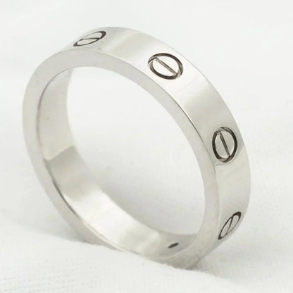 [Okajuri Jewelry]LOVE RING 4MM 1 DIAMOND SILVER