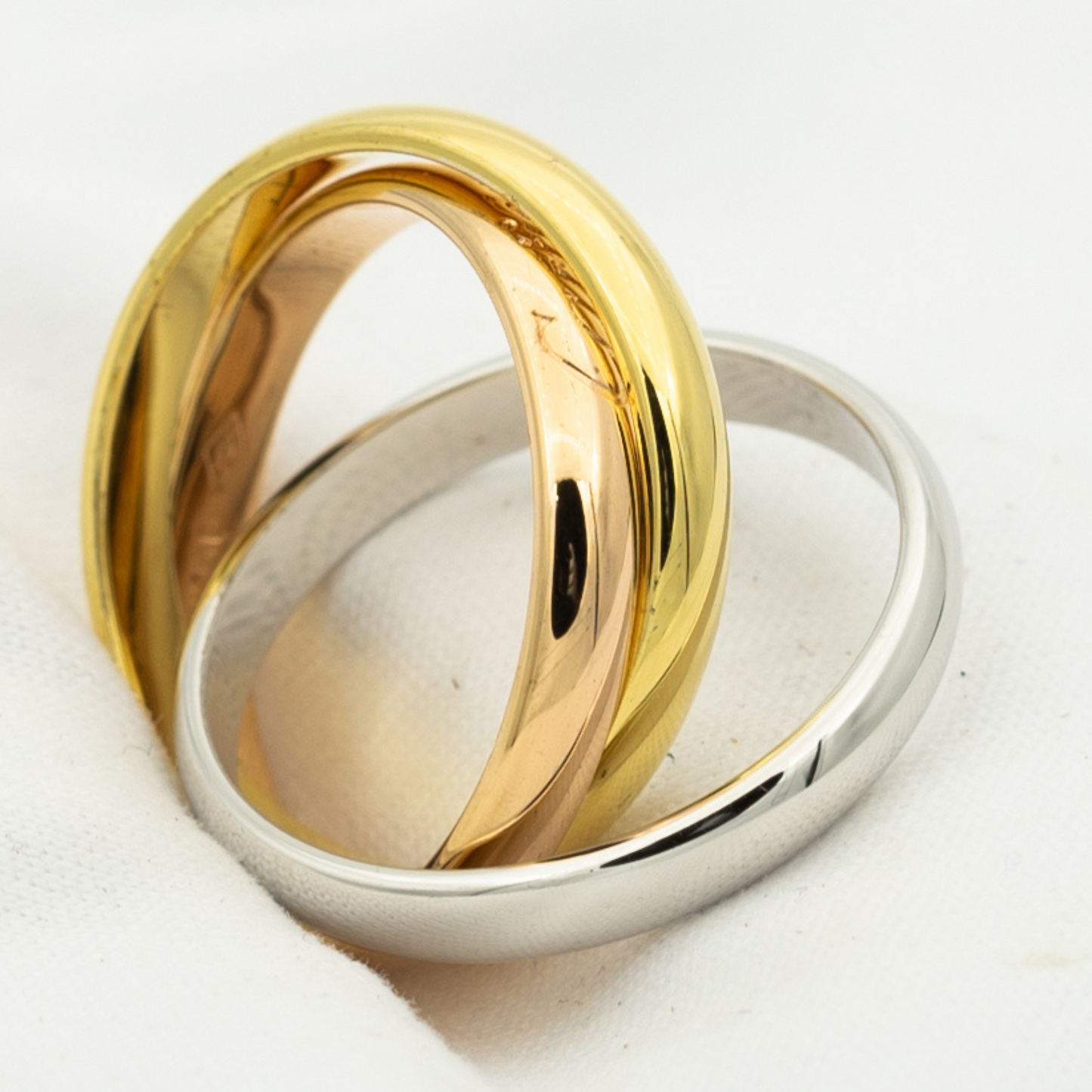 [Okajuri Jewelry]TRINITY RING GOLD PINK GOLD SILVER