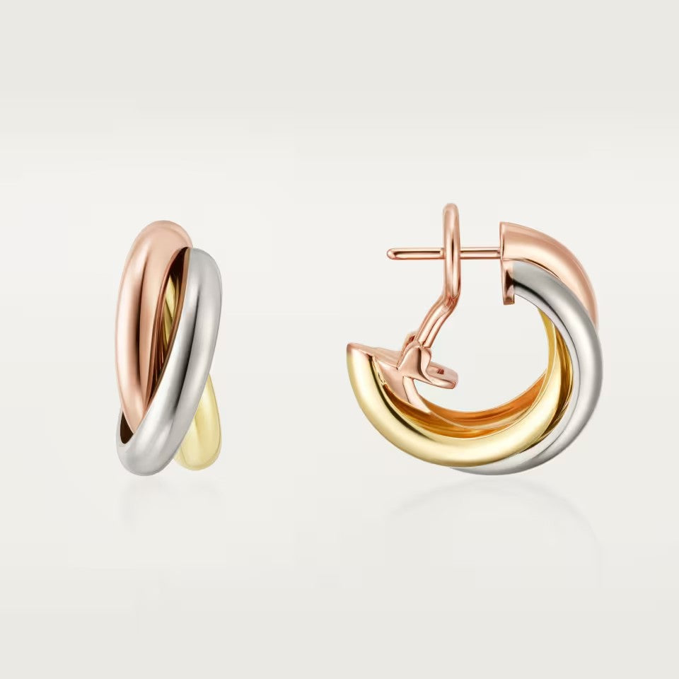 [Okajuri Jewelry] TRINITY ON DIAMOND CLASSIC EARRINGS