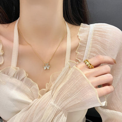 [Okajuri Jewelry]FLOWER DIAMOND NECKLACE