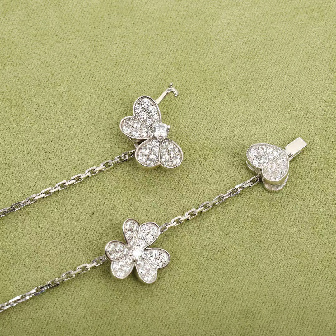 [Okajuri Jewelry]FRIVOLE SILVER 9 FLOWERS NECKLACE