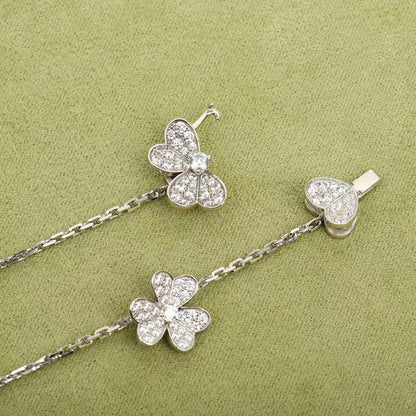 [Okajuri Jewelry]FRIVOLE SILVER 9 FLOWERS NECKLACE