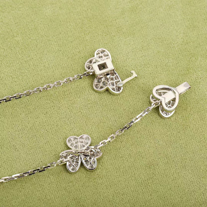 [Okajuri Jewelry]FRIVOLE SILVER 9 FLOWERS NECKLACE