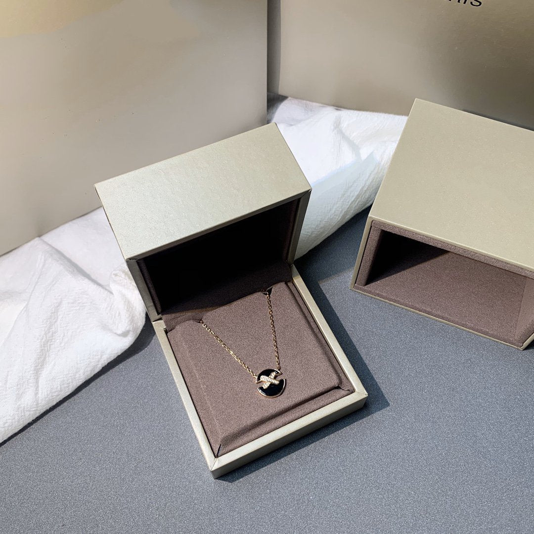 [Okajuri Jewelry]JEUX DE PINK GOLD DIAMOND NECKLACE