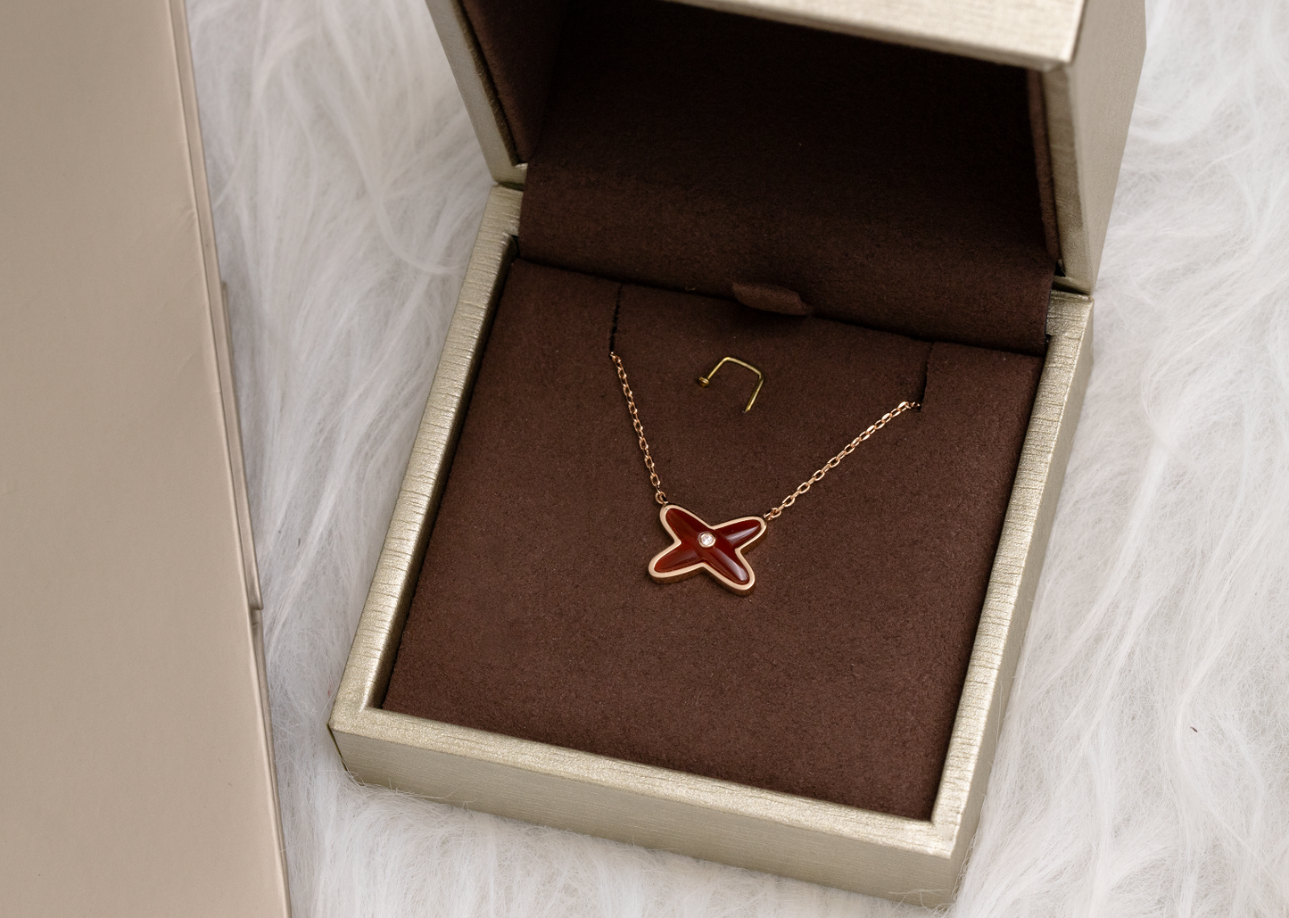 [Okajuri Jewelry]JEUX DE NECKLACE 1 DIAMOND