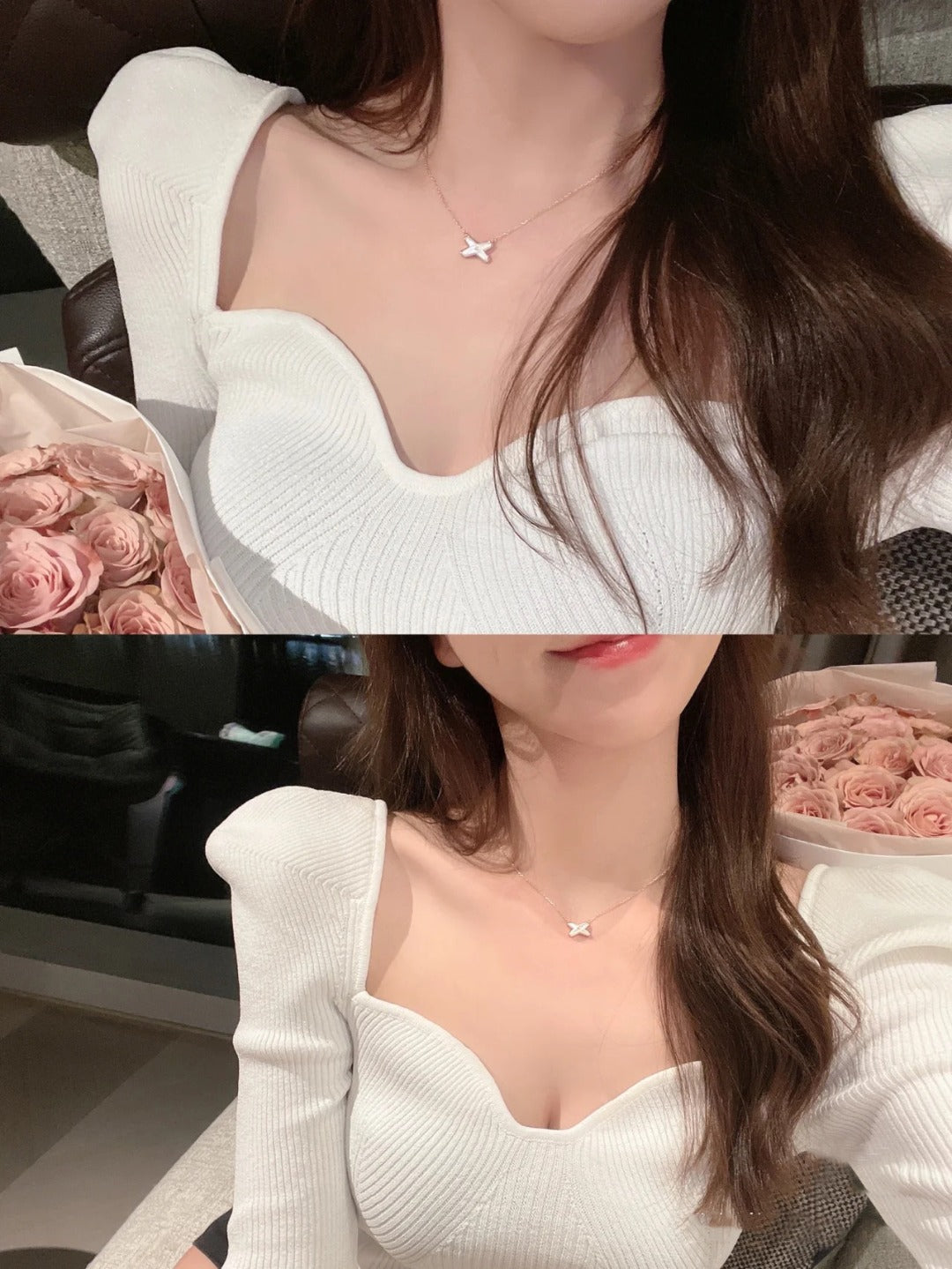 [Okajuri Jewelry]JEUX DE NECKLACE 1 DIAMOND