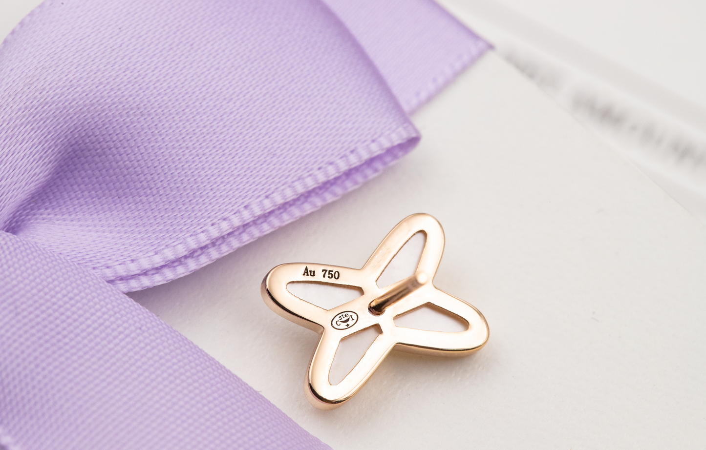 [Okajuri Jewelry]JEUX DE WHITE MOP PINK GOLD DIAMOND EARRINGS