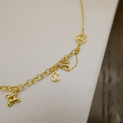 [Okajuri Jewelry]BLOOMING SUPPLE NECKLACE BRASS