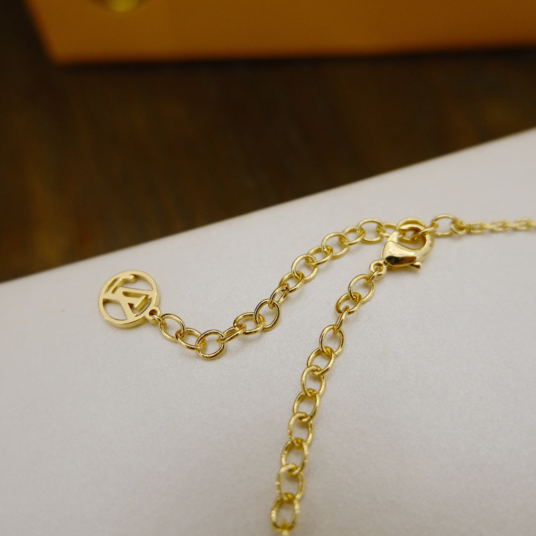 [Okajuri Jewelry]BLOOMING SUPPLE NECKLACE BRASS