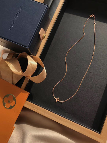 [Okajuri Jewelry]BLOSSOM PENDANT PINK GOLD AND DIAMOND