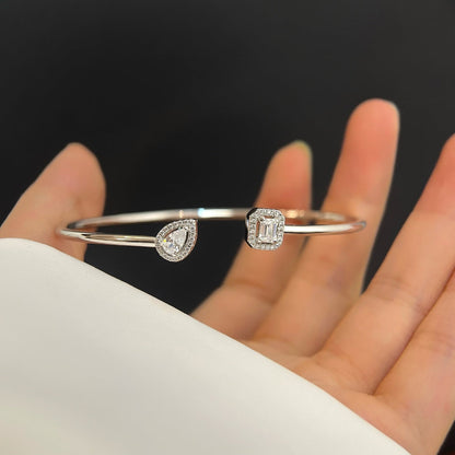 [Okajuri Jewelry]JONC FLEX MY TWIN TOI & MOI SILVER DIAMOND BRACELET