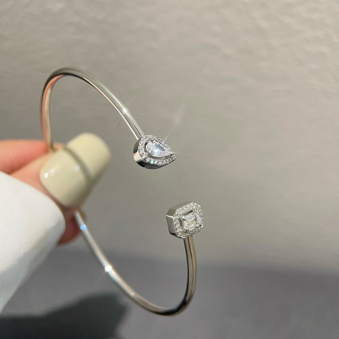 [Okajuri Jewelry]JONC FLEX MY TWIN TOI & MOI SILVER DIAMOND BRACELET