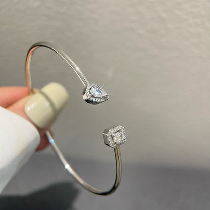 [Okajuri Jewelry]JONC FLEX MY TWIN TOI & MOI SILVER DIAMOND BRACELET