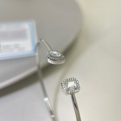 [Okajuri Jewelry]JONC FLEX MY TWIN TOI & MOI SILVER DIAMOND BRACELET