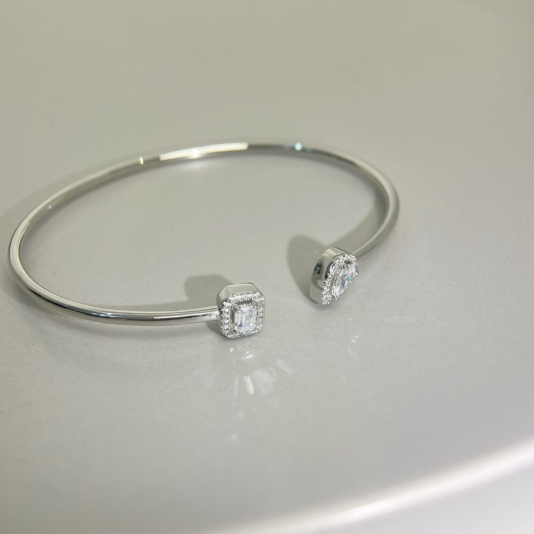 [Okajuri Jewelry]JONC FLEX MY TWIN TOI & MOI SILVER DIAMOND BRACELET