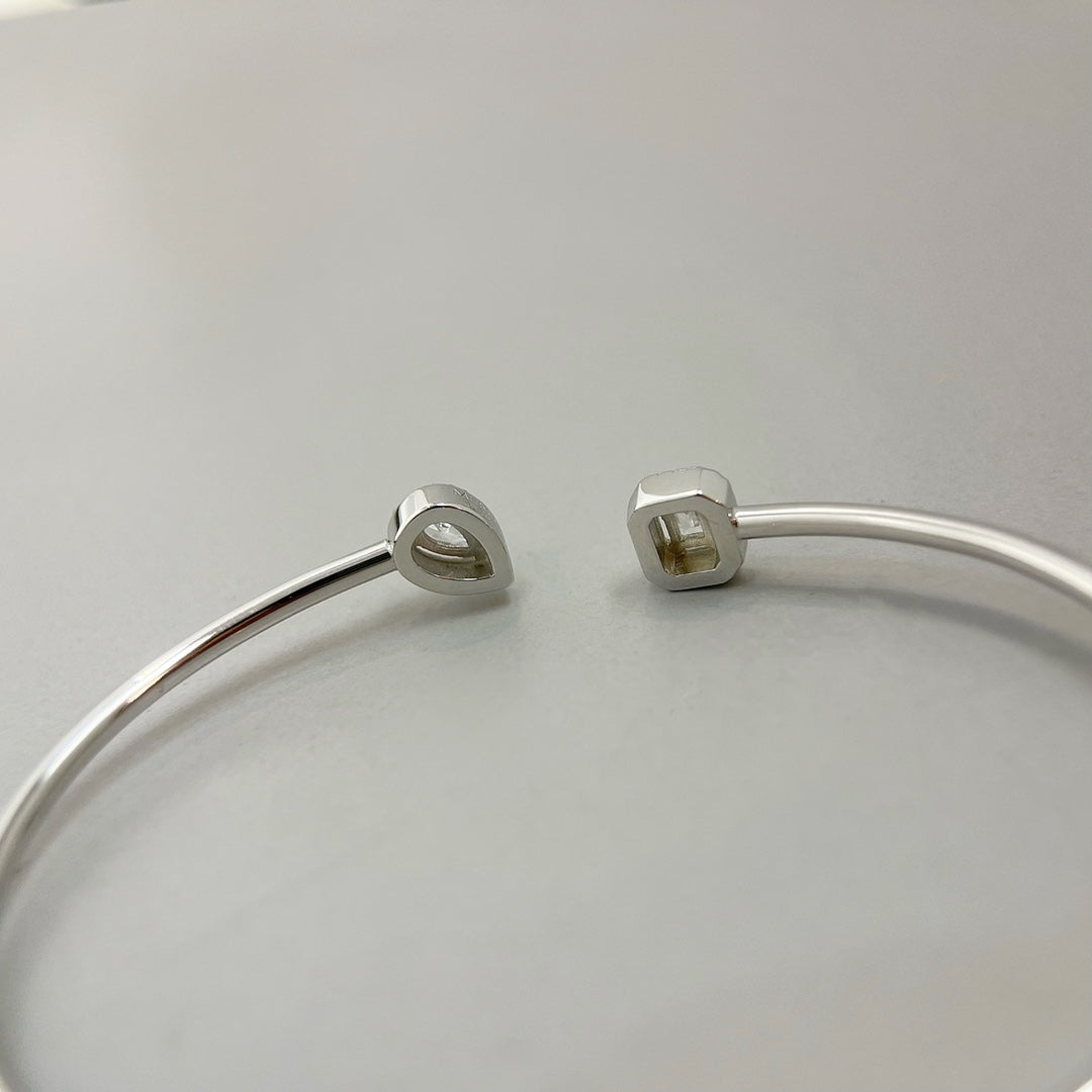 [Okajuri Jewelry]JONC FLEX MY TWIN TOI & MOI SILVER DIAMOND BRACELET