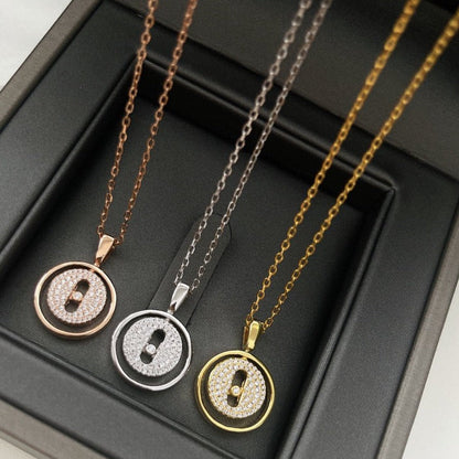 [Okajuri Jewelry]LUCKY MOVER PM PAVED NECKLACE