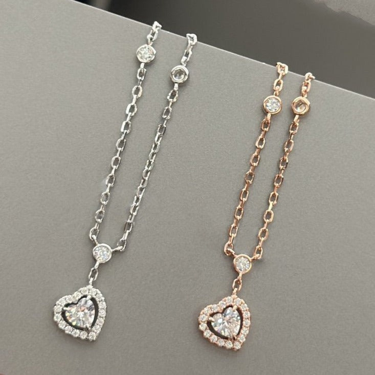 [Okajuri Jewelry]JOY HEART DIAMOND NECKLACE