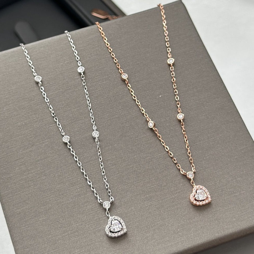 [Okajuri Jewelry]JOY HEART DIAMOND NECKLACE