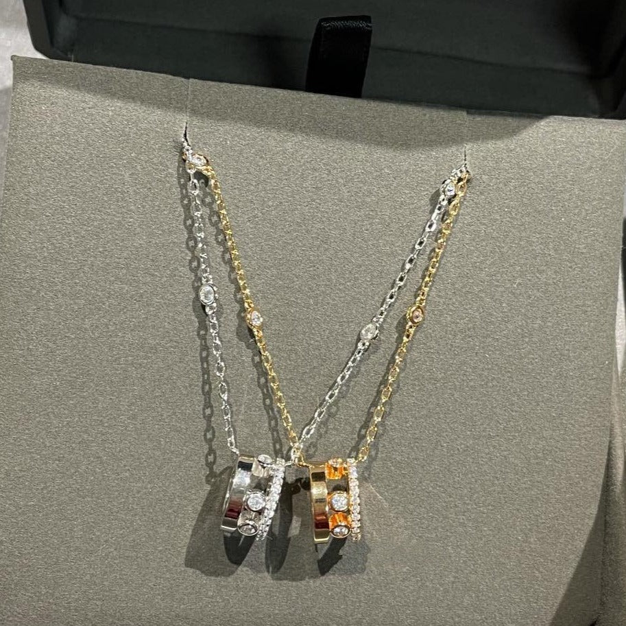 [Okajuri Jewelry]CHAIN MOVE ROMANE PEDAND NECKLACE