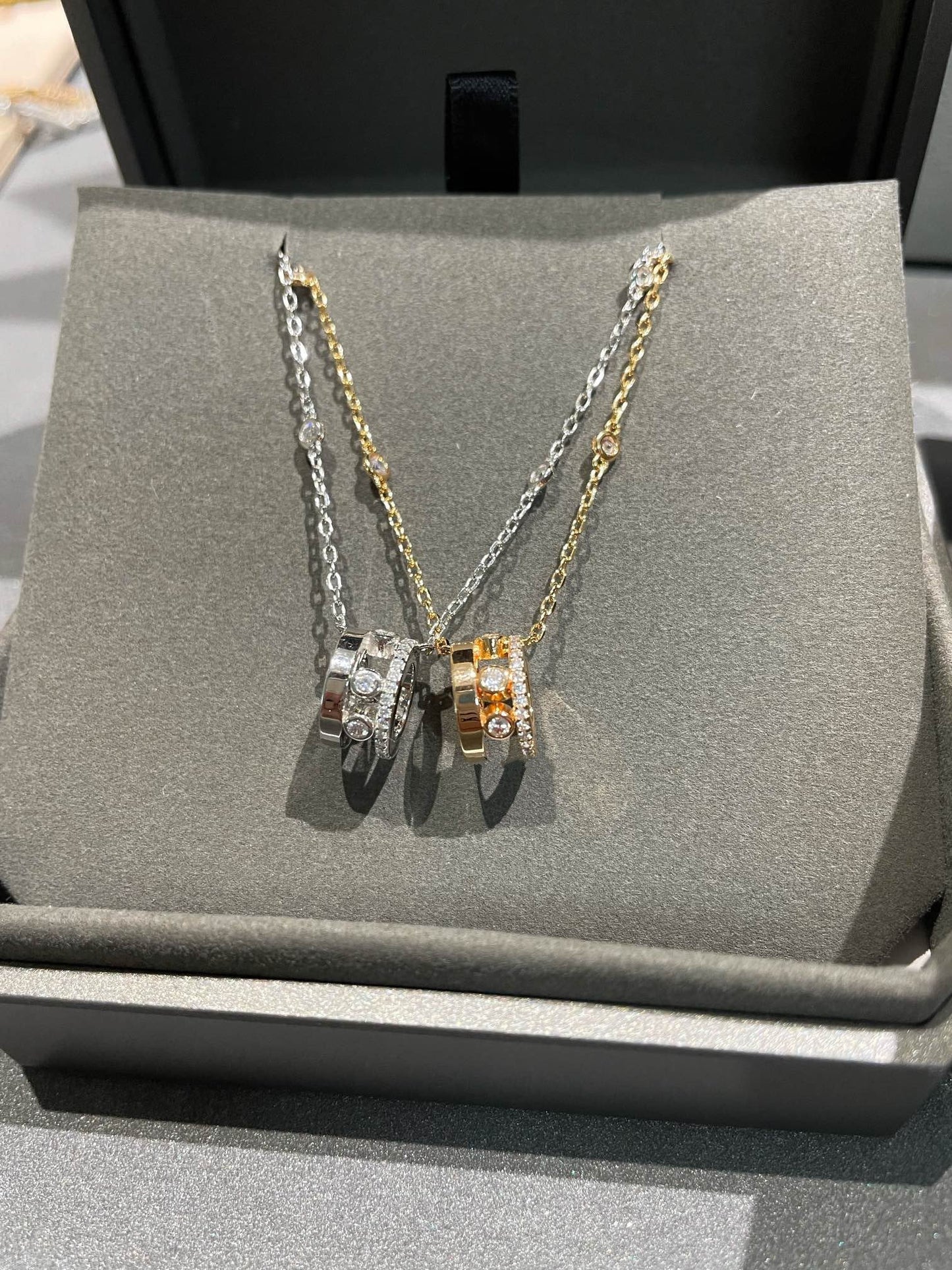 [Okajuri Jewelry]CHAIN MOVE ROMANE PEDAND NECKLACE