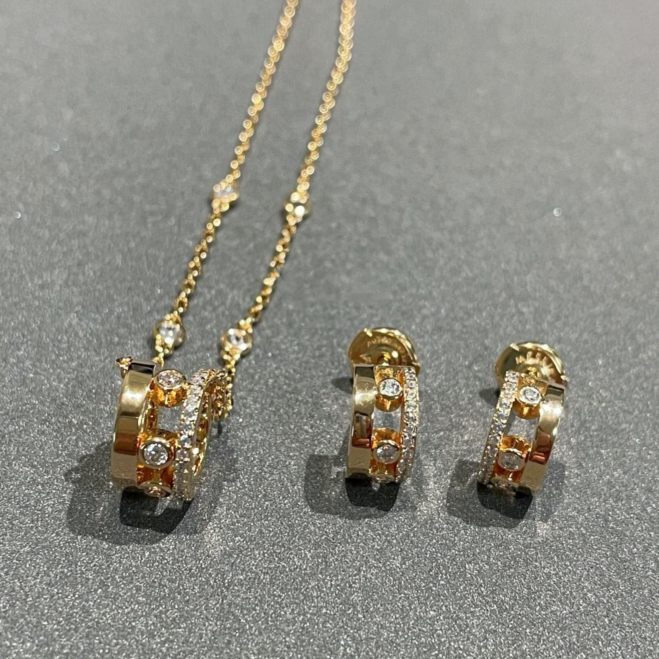 [Okajuri Jewelry]CHAIN MOVE ROMANE PEDAND NECKLACE
